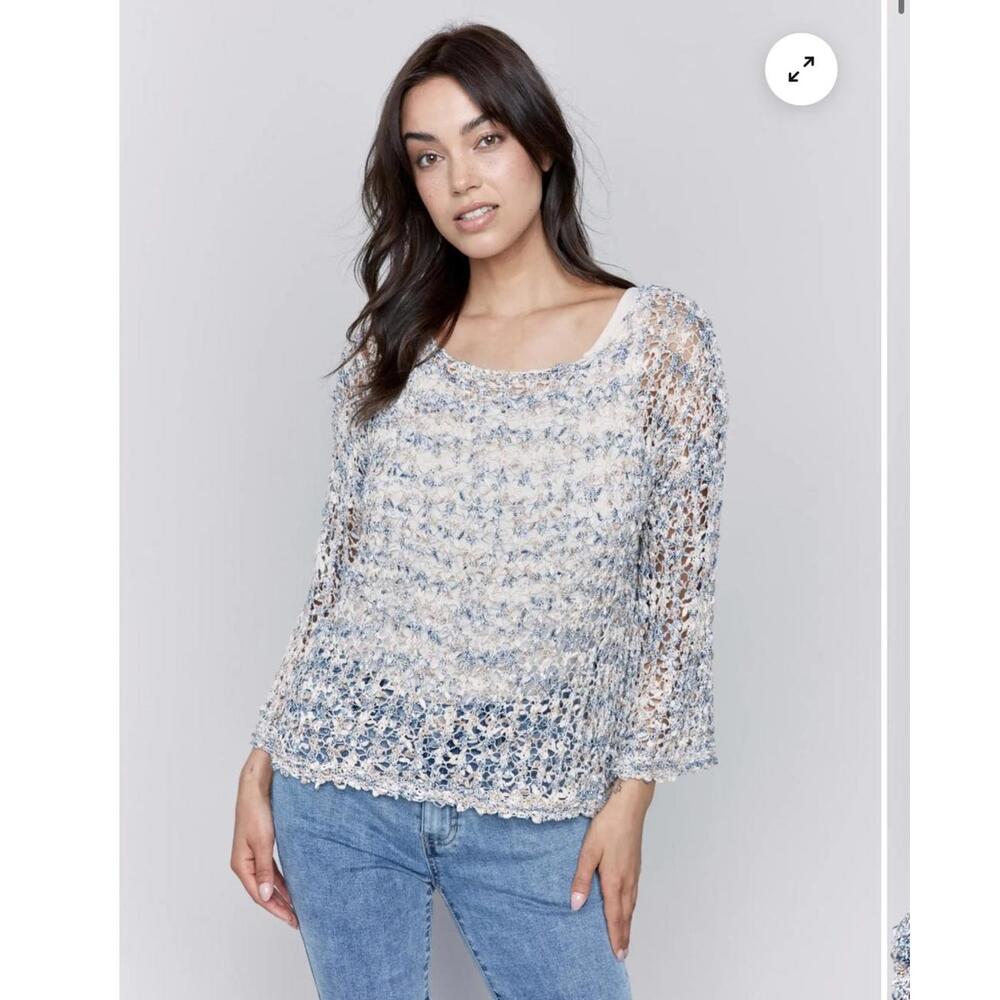 Charlie B Tape Yarn Sweater - Size Small
